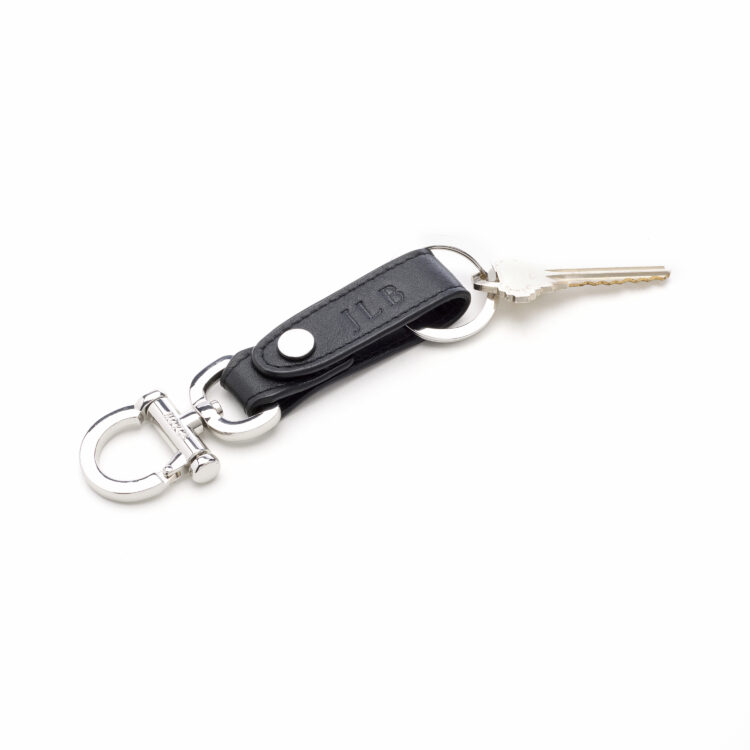 Valet Snap Leather Key Chain dark green