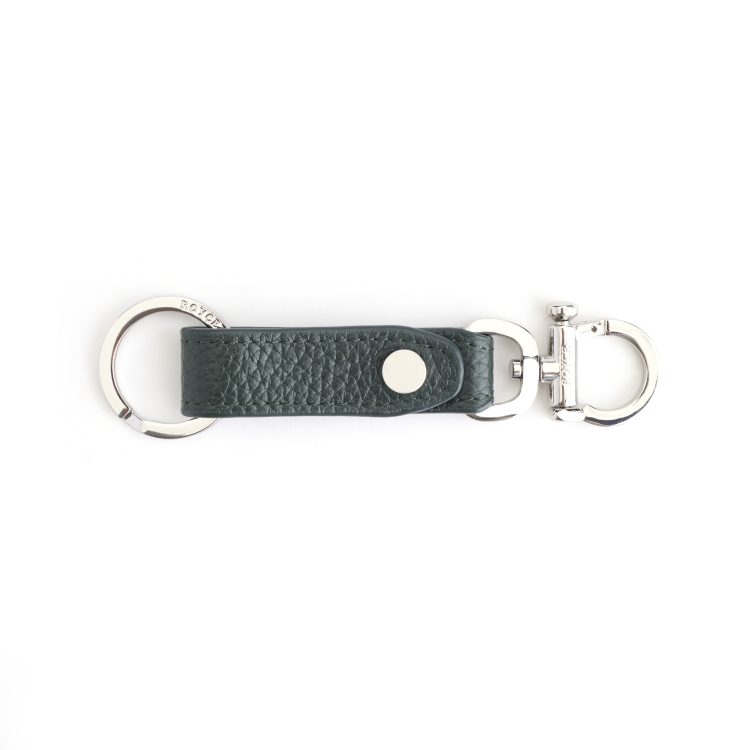 Valet Snap Leather Key Chain dark green