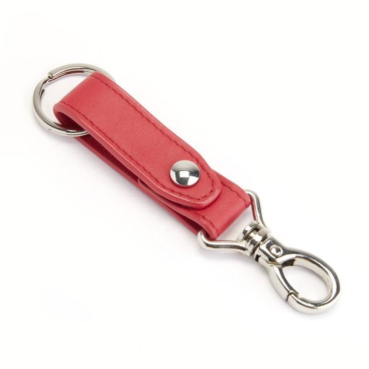 Valet Snap Leather Key Chain dark green