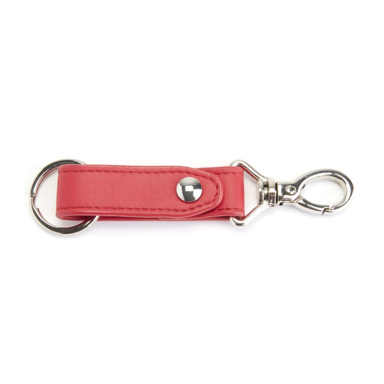 Valet Snap Leather Key Chain dark green