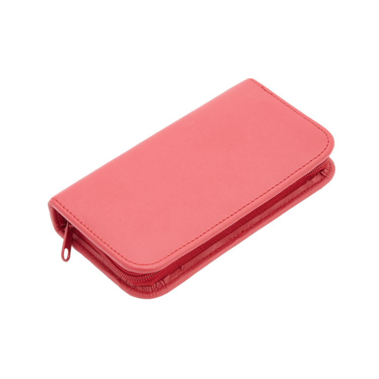 Compact Manicure Travel Grooming Kit red