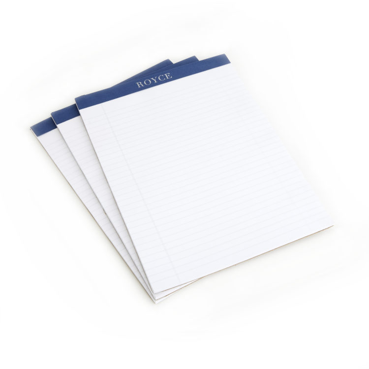 8.5" x 11" Lined A5 Writing Pad Refills - Pack of 4 white
