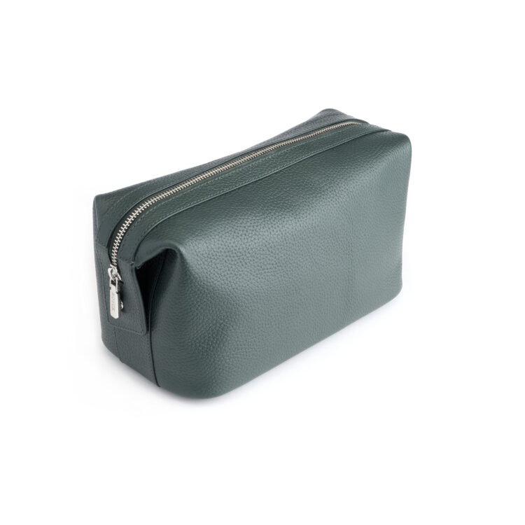 Tall Toiletry Cosmetic Travel Bag blue-pebble