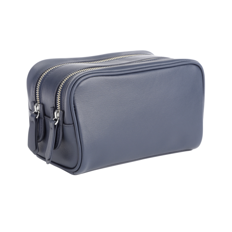 Double Zip Toiletry Wash Bag tan