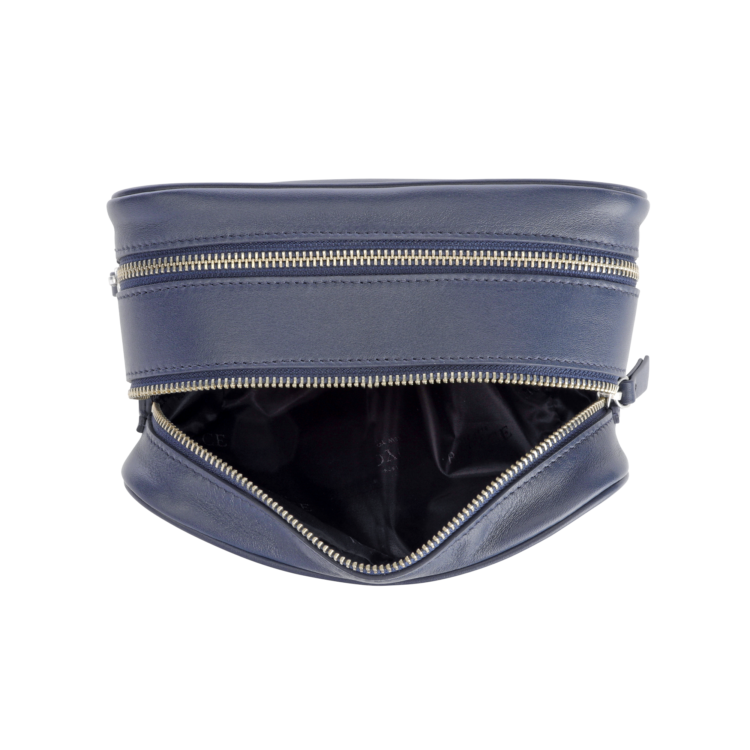 Double Zip Toiletry Wash Bag tan