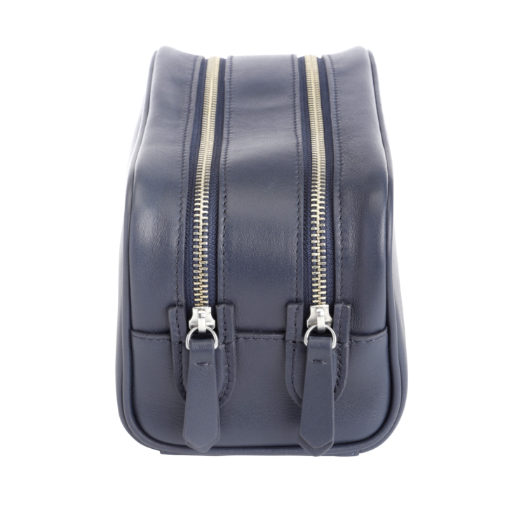 Double Zip Toiletry Wash Bag tan