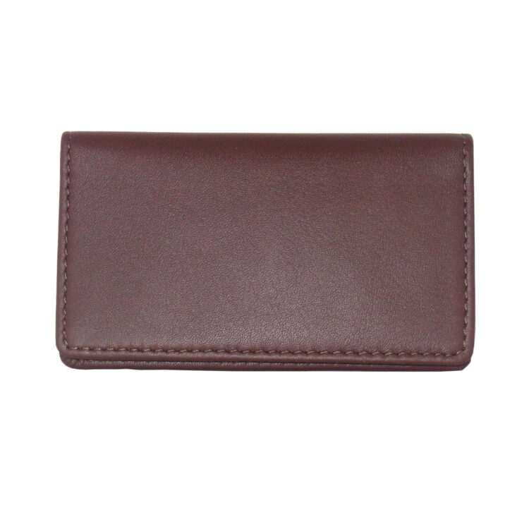Bifold Business Card Case burgundy