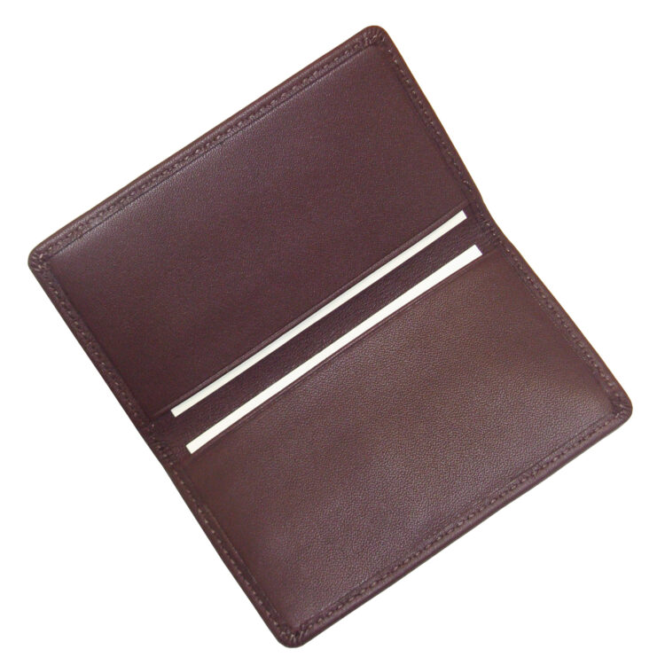 Bifold Business Card Case burgundy