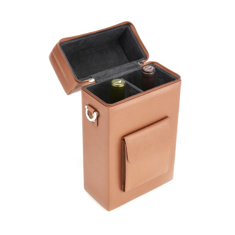 Double Wine Bottle Carrying Bag black