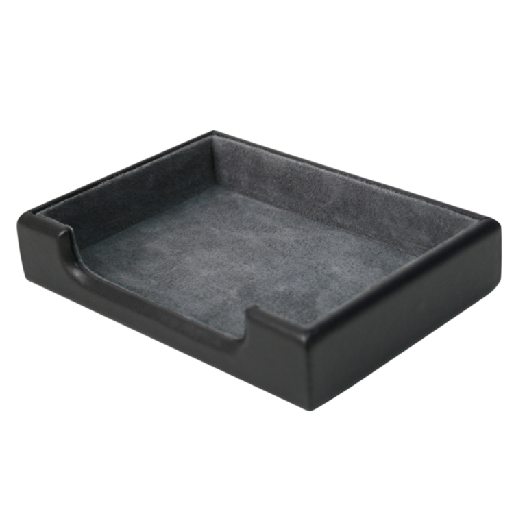 Executive Desk Accessory Set: Letter Tray, Note Tray and Card Holder taupe